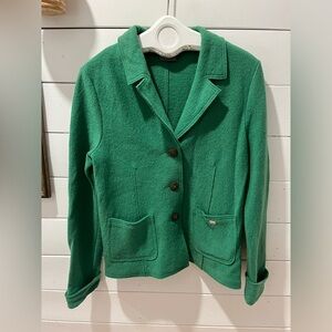 GEIGER Green boiled wool  jacket size 42